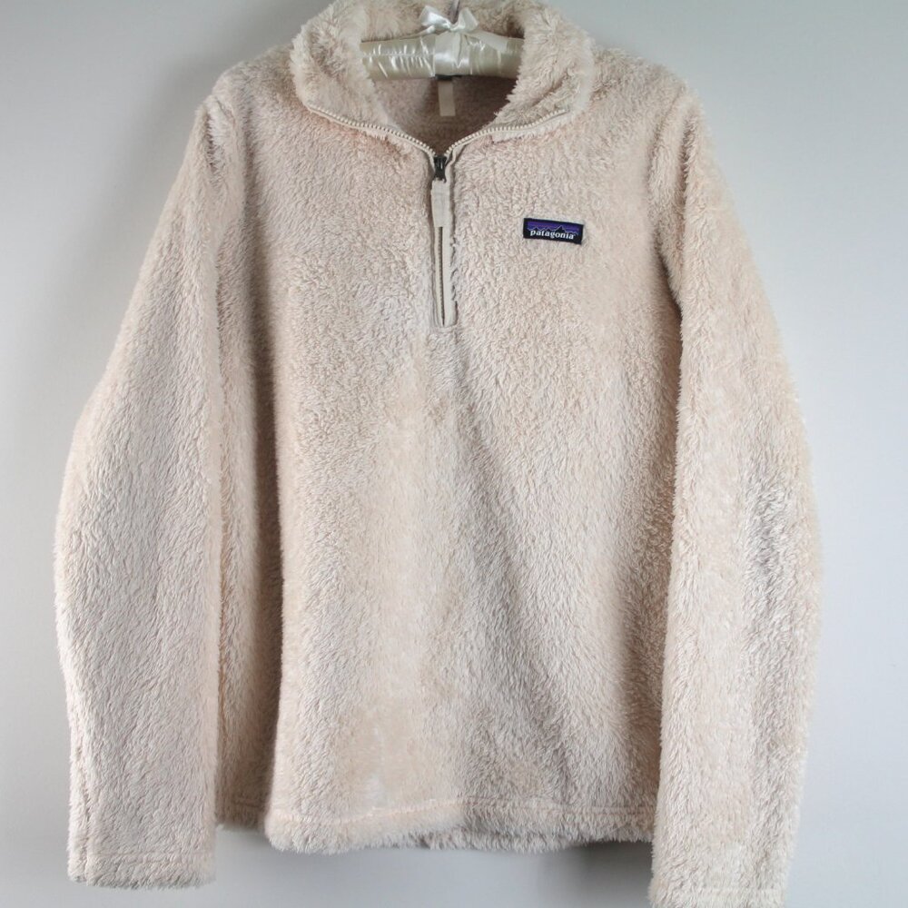 Patagonia Lo Gatos Calcium Deep Pile Soft Fleece 1/4 Zip Pullover Jacket L